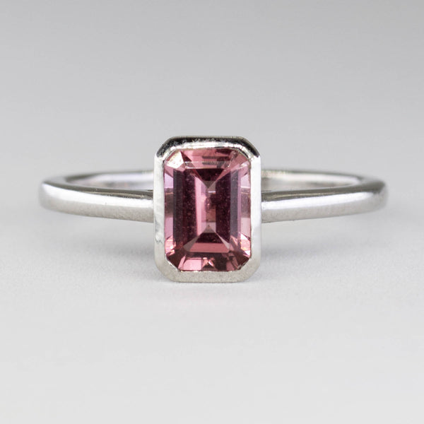 Bespoke' Bezel Set Pink Tourmaline Ring | 1.10ct | SZ 6.5 |