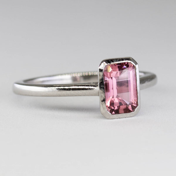 Bespoke' Bezel Set Pink Tourmaline Ring | 1.10ct | SZ 6.5 |