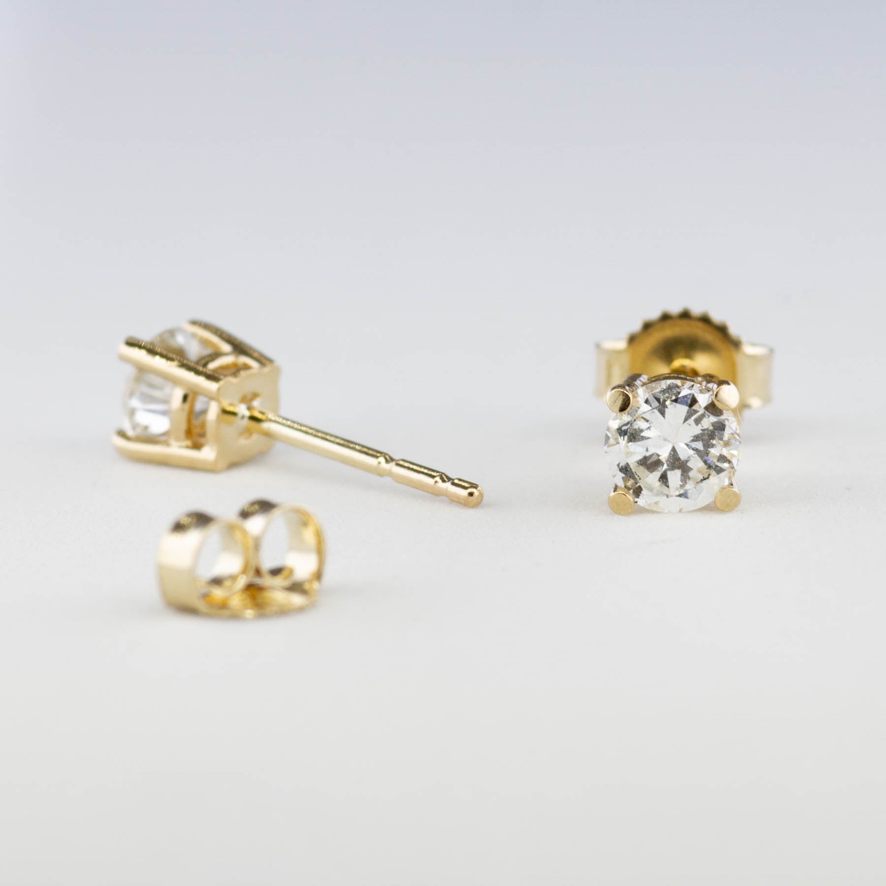 100 Ways Yellow Gold Diamond Studs | 1/2 carat | Options Available