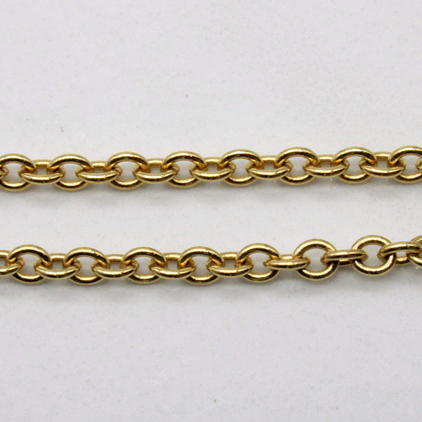 'Birks' 18k Yellow Gold Oval Link Chains | 20