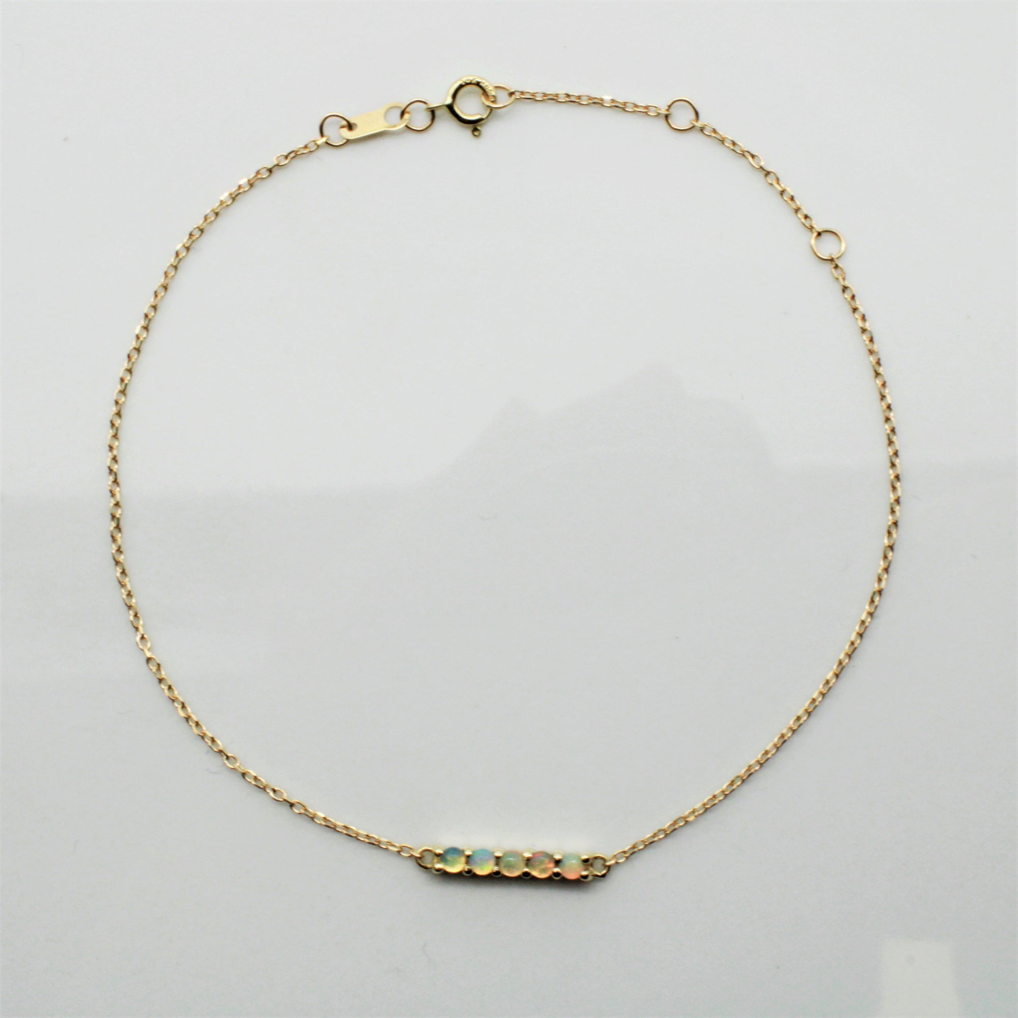 Bespoke' Ethiopian Opal Dainty Bracelet | 0.10ctw |